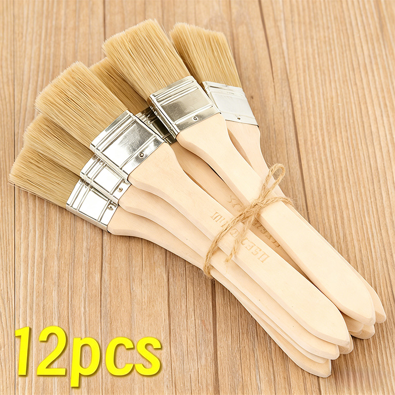 Furniture Hardware Wood - 1-24 Buah Set Kuas Cat Profesional