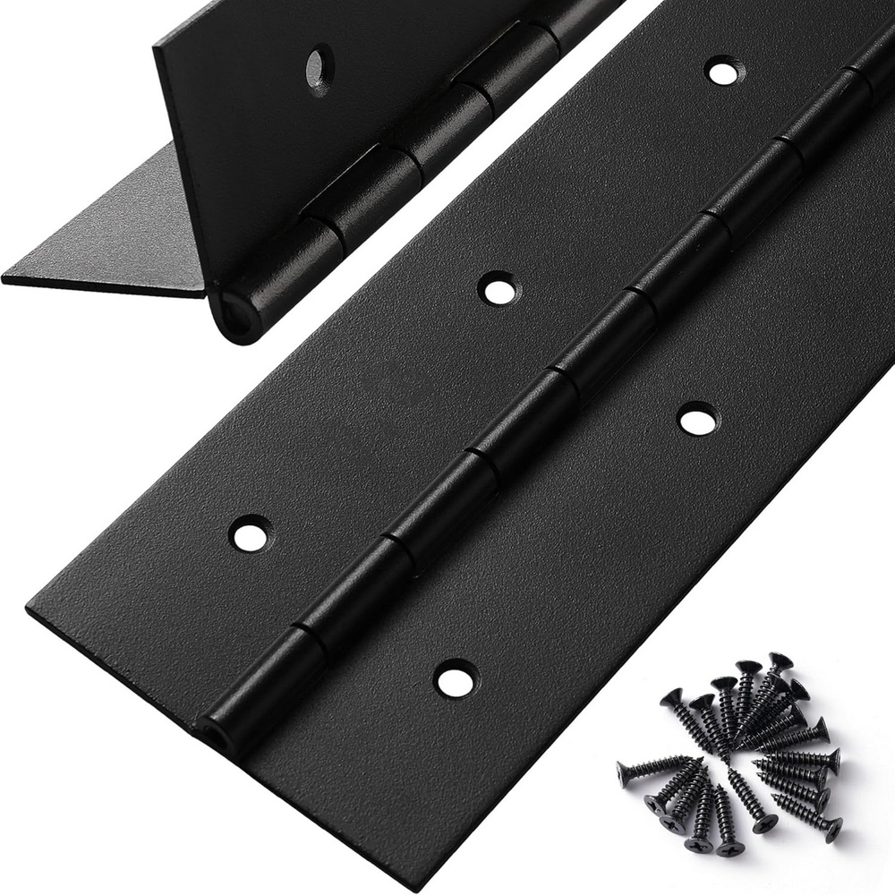 Piano Hinge Continuous - Engsel Piano Hitam 6in-20in, Engsel Kontinu