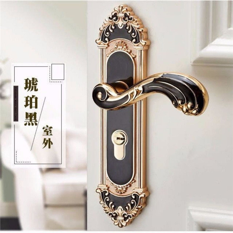 Furniture Hardware Lock - Gagang Kunci Pintu Kamar Gaya Eropa,