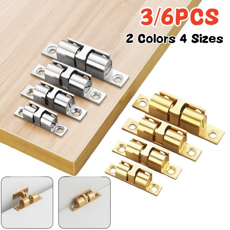 Furniture Hardware Lock - 3/6 Buah Penangkap Bola Pintu Lemari