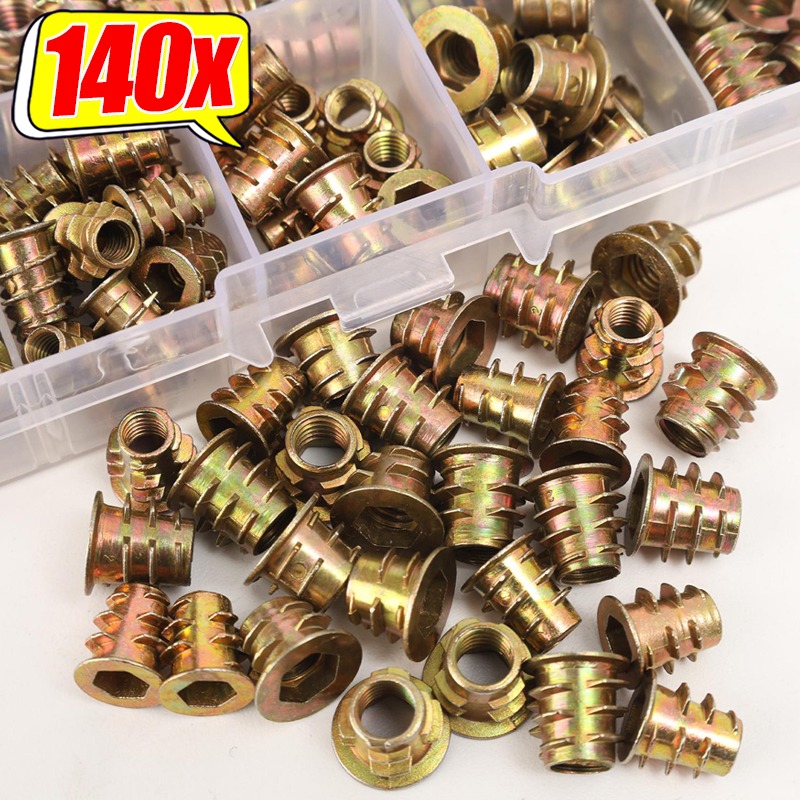 Furniture Hardware Threaded Inserts - Mur Baut Sisipan Berulir Baja Karbon,