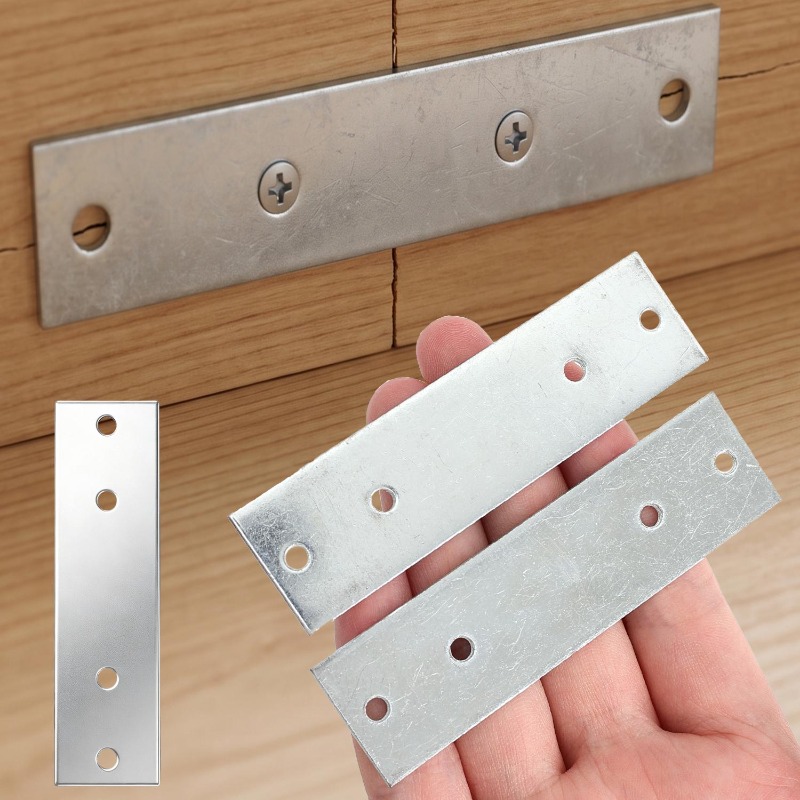 Furniture Hardware Wood - 6/1 Buah Braket Penyangga Lurus Tugas