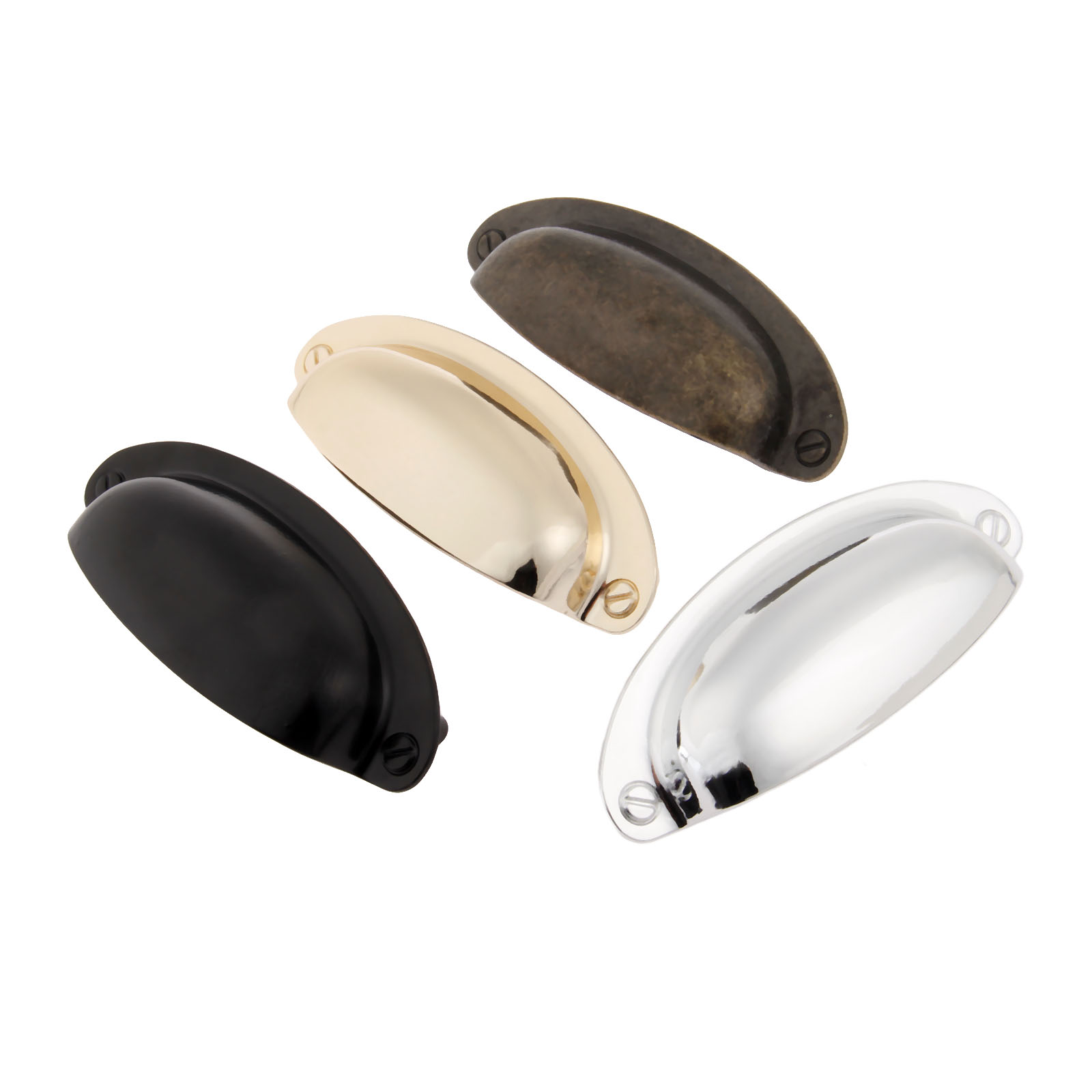 Furniture Hardware Black - 1Set 108Mm * 40Mm Pegangan Tarik