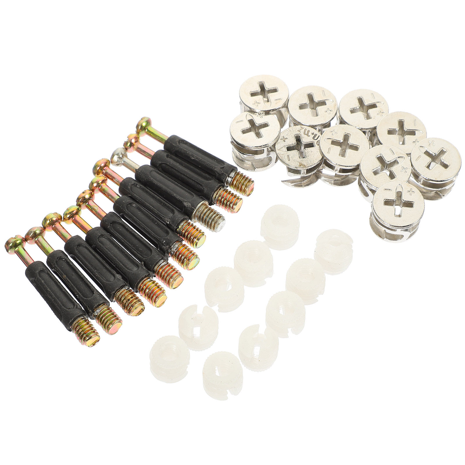 Furniture Hardware Threaded Inserts - 10 Set Perlengkapan Penghubung Samping Furnitur,