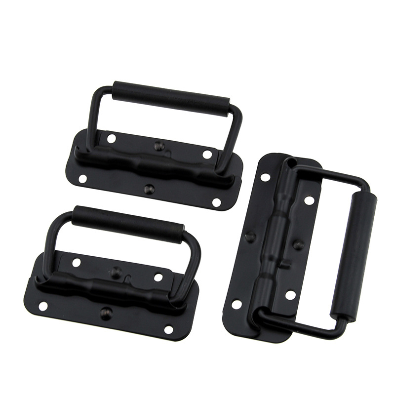 Furniture Hardware Black - 1 buah bagasi hitam gagang pegas