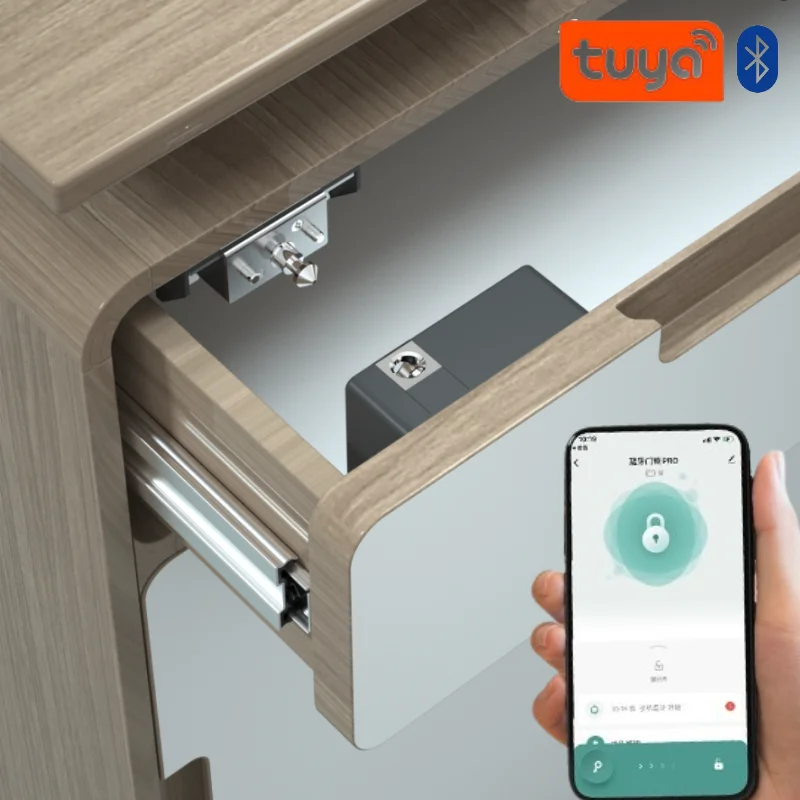 Furniture Hardware Wood - Tuya Kunci Pintu Kabinet Pintar Tanpa