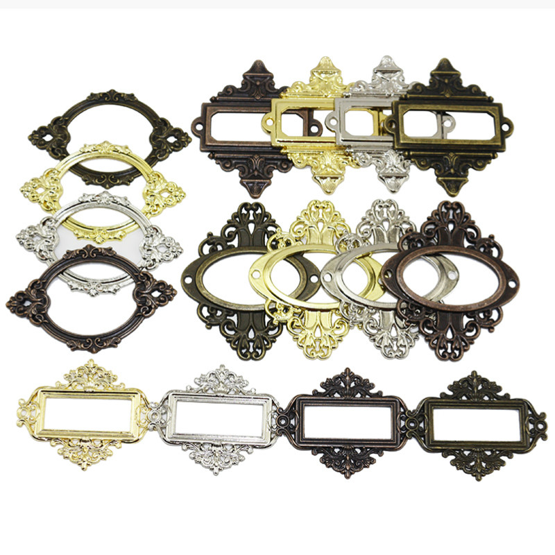 Furniture Hardware Names - 3 Buah Aksesori Berukir Antik Label