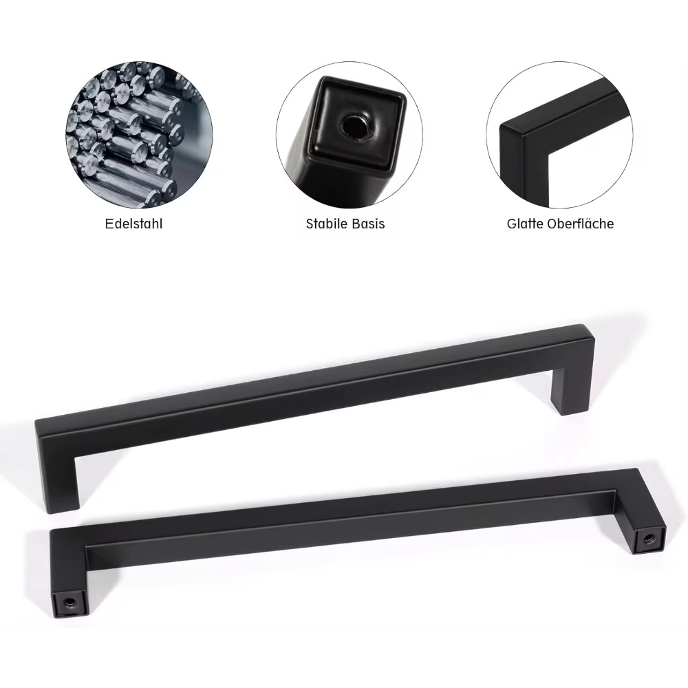 Gagang pintu dapur besi tahan  - Furniture Hardware Black ulasan dan harga