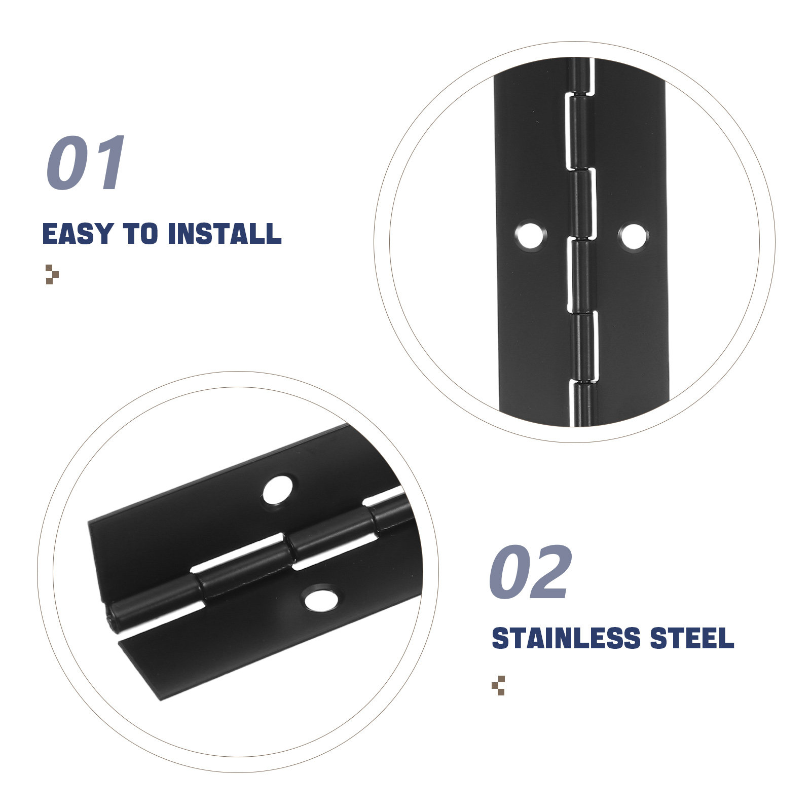 1 Set Engsel Piano Hitam Tahan - Piano Hinge Continuous ulasan dan harga