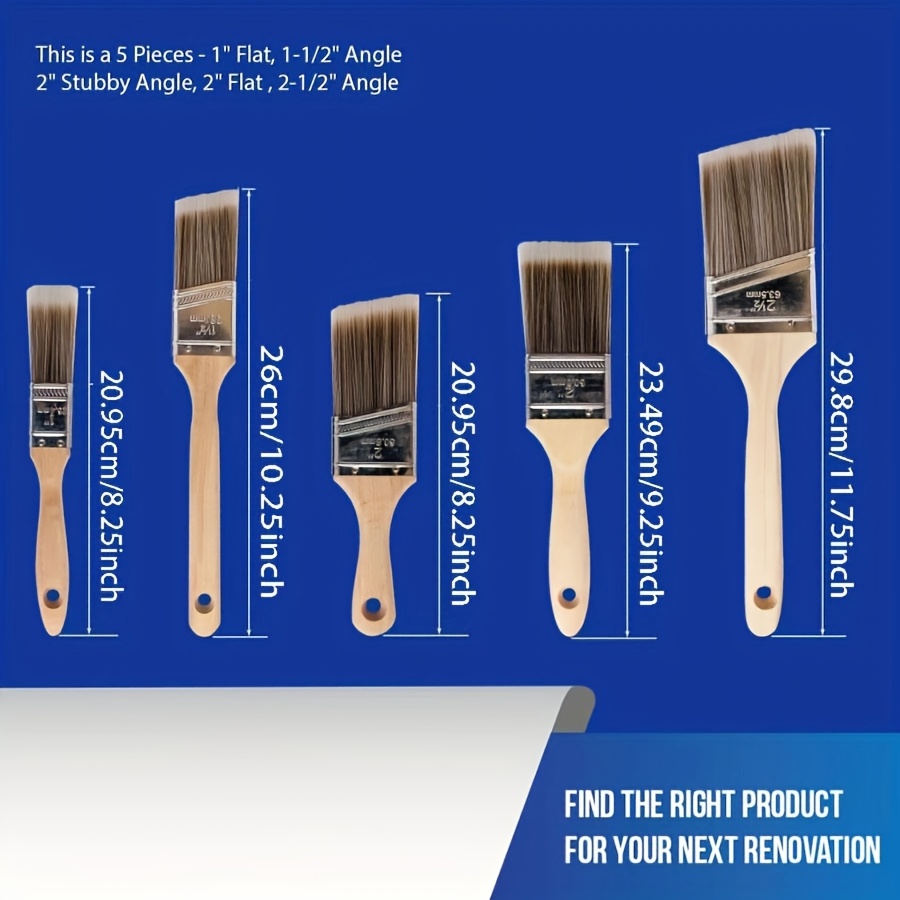 5 Buah Kuas Cat Kualitas Tingg - Furniture Hardware Wood ulasan dan harga