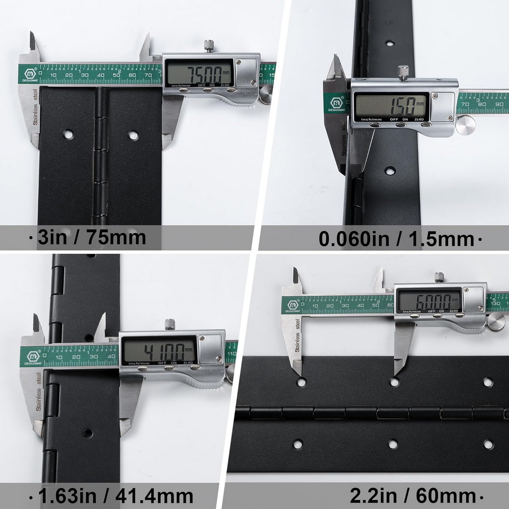 Engsel Piano Hitam 6in-20in, E - Piano Hinge Continuous ulasan dan harga