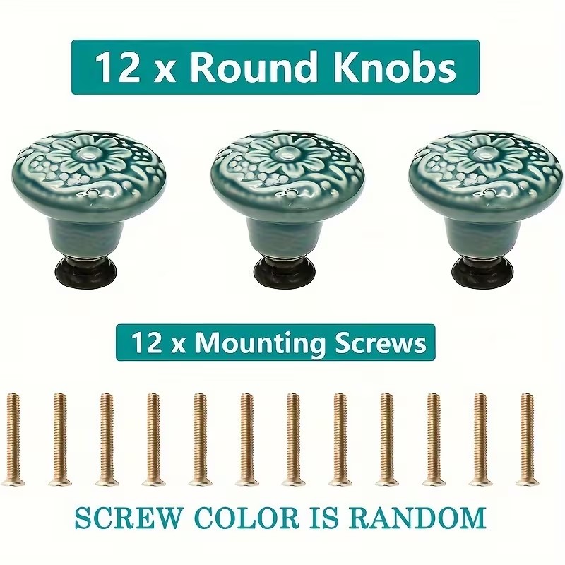 12 buah kenop kabinet keramik, - Furniture Hardware Wood ulasan dan harga