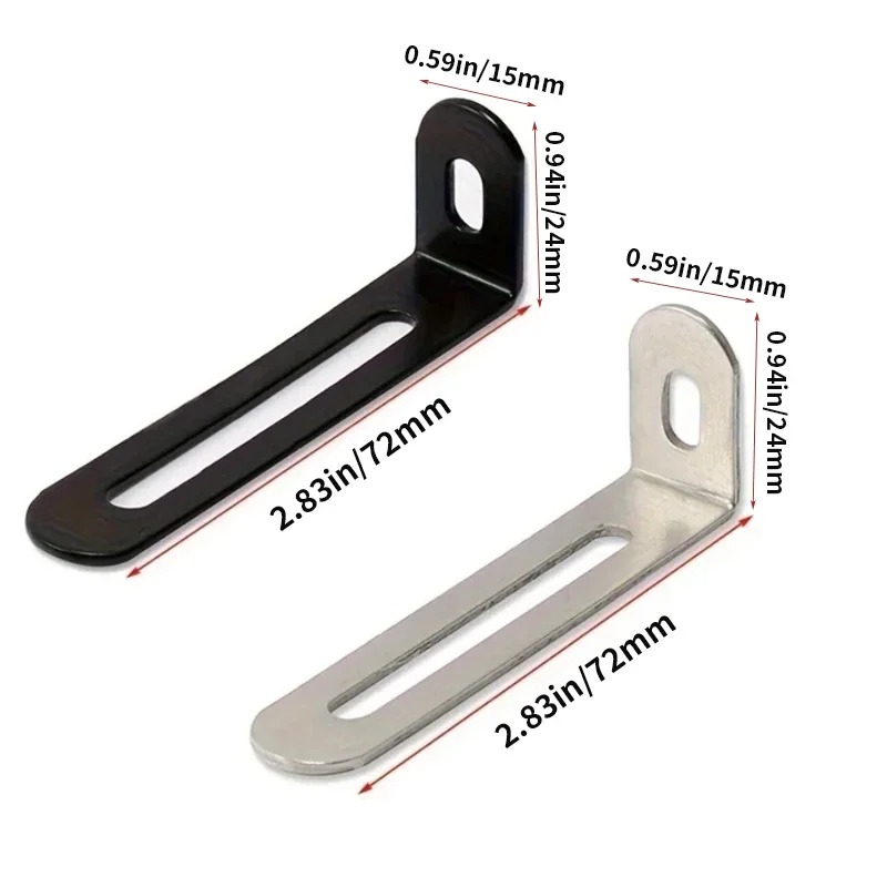 10 Buah Braket Sudut Dapat Dis - Furniture Hardware Black ulasan dan harga