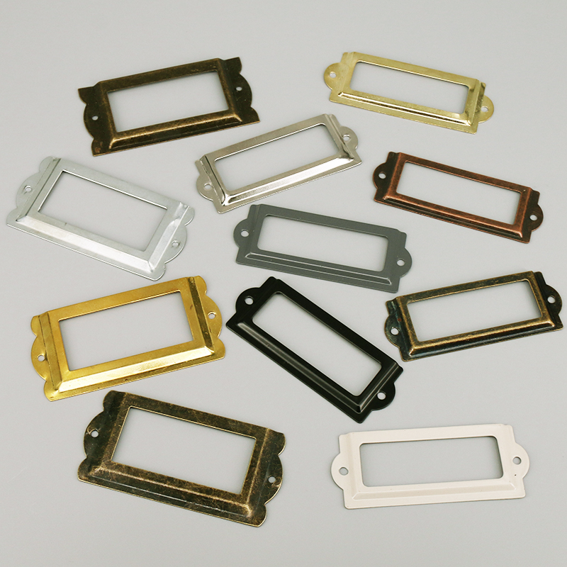 4 Buah Besi Antik Label Bingka - Furniture Hardware Names ulasan dan harga