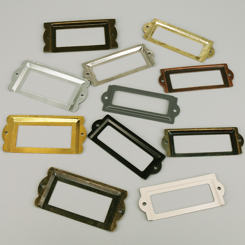 4 Buah Besi Antik Label Bingka - Furniture Hardware Names ulasan dan harga