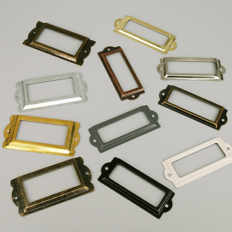 4 Buah Besi Antik Label Bingka - Furniture Hardware Names ulasan dan harga