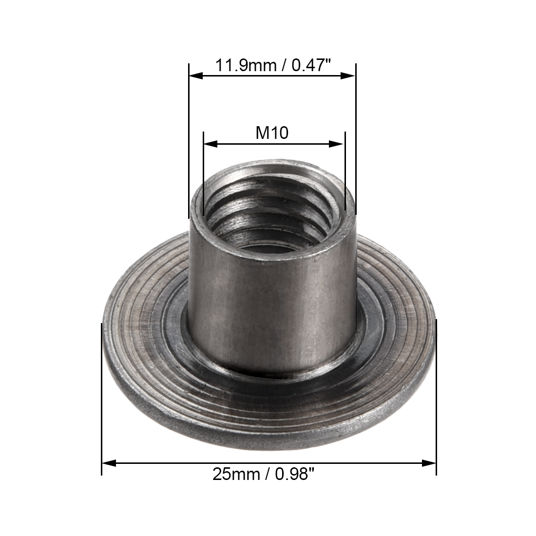 30Pcs M8 M10 Baut Dasar Bulat  - Furniture Hardware Threaded Inserts ulasan dan harga