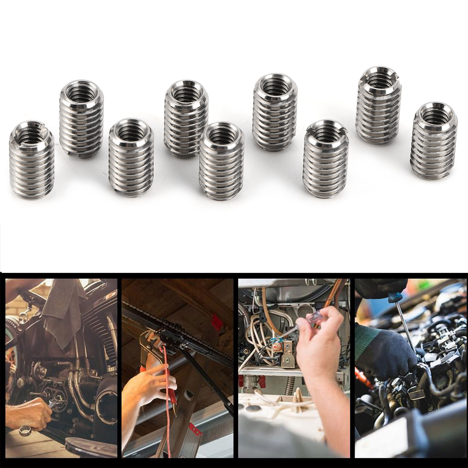 10 Buah Mur Pereduksi Ulir Pri - Furniture Hardware Threaded Inserts ulasan dan harga