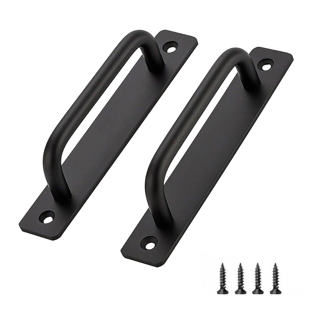 2 buah gagang tarik pintu Alum - Furniture Hardware Black ulasan dan harga