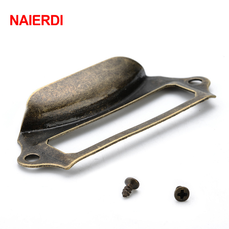 Naierdi 5 Pcs Antik Kuningan L - Furniture Hardware Names ulasan dan harga