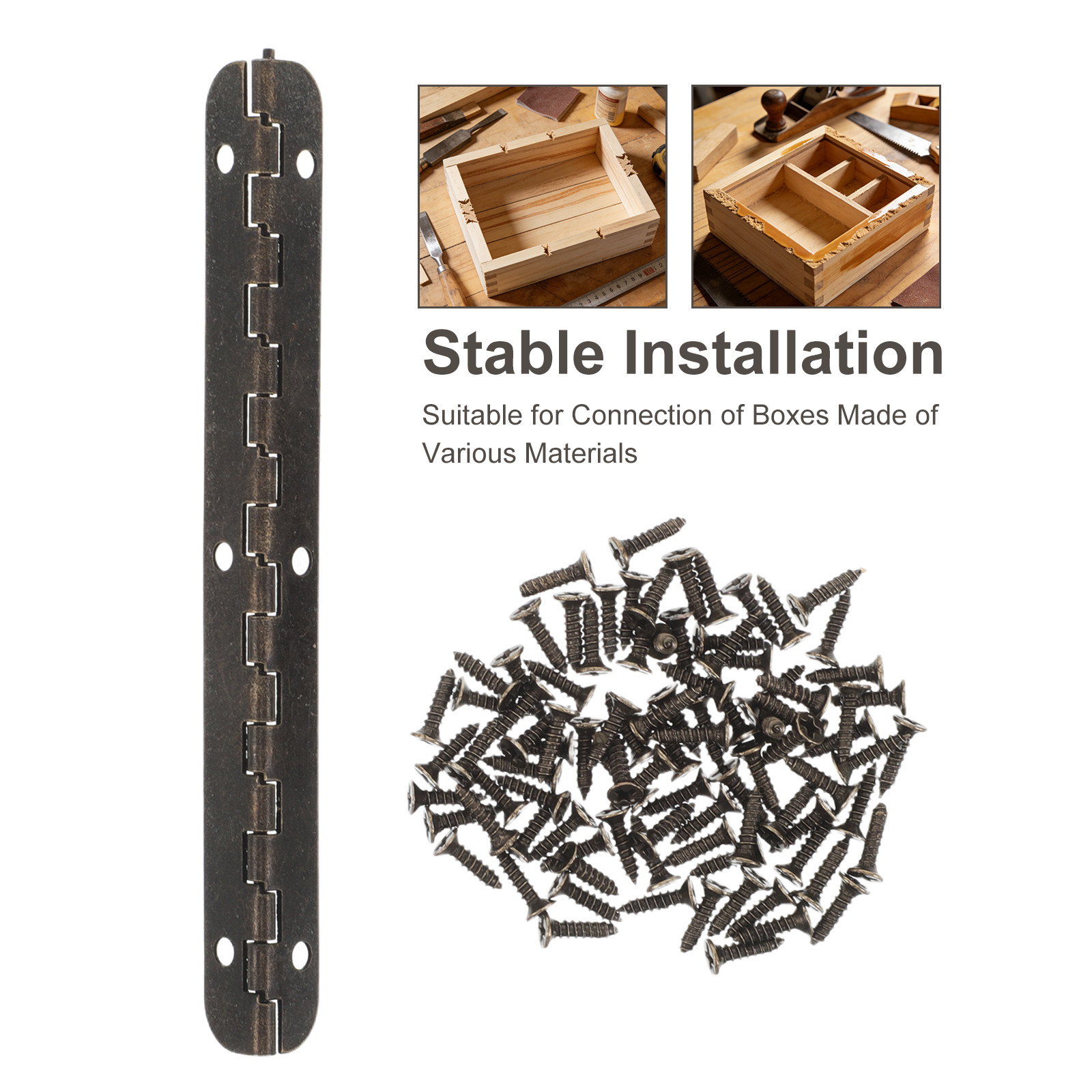 12 Buah Engsel Furnitur untuk  - Piano Hinge Continuous ulasan dan harga